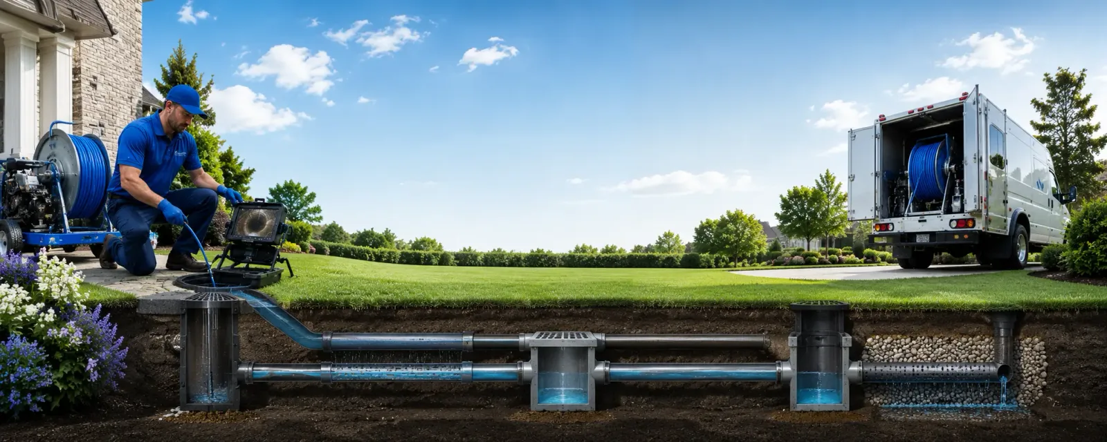 Outdoor drain cleaning information for Waco, KY